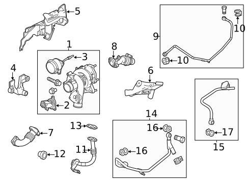 Turbocharger & Components for 2010 Saab 9-5 #0