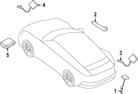 Antenna & Radio for 2022 Porsche 911 #1
