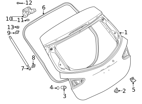 Lid & Components for 2020 Toyota Yaris #1