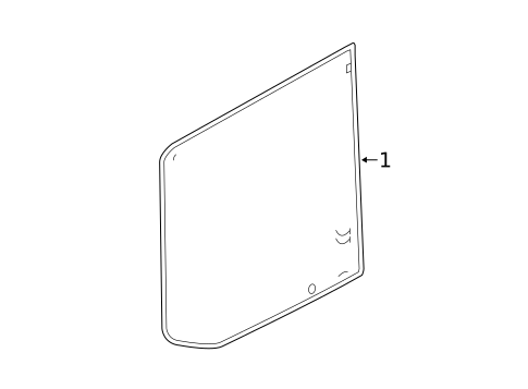 Glass & Hardware - Back for 2023 Ford Transit-350 #1