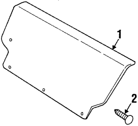 Interior Trim - Trunk for 1990 INFINITI M30 #0