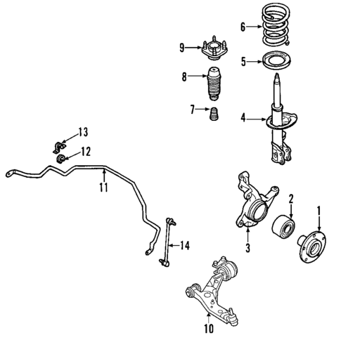 Suspension Components for 2007 Lincoln MKX #1
