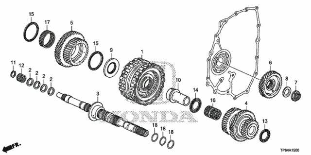 AT Mainshaft - Clutch (4th-5th) (L4) for 2012 Honda Crosstour #0