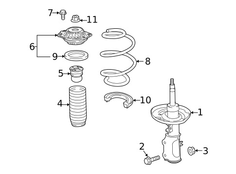 Struts & Components for 2019 Buick Regal Sportback #0
