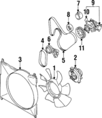 1711077E00 - Cooling System: Fan Blade for Suzuki Image