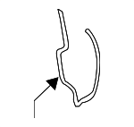 30655963 - Electrical: Headlamp Assembly Retainer Spring for Volvo: C30, C70, S40, V50 Image