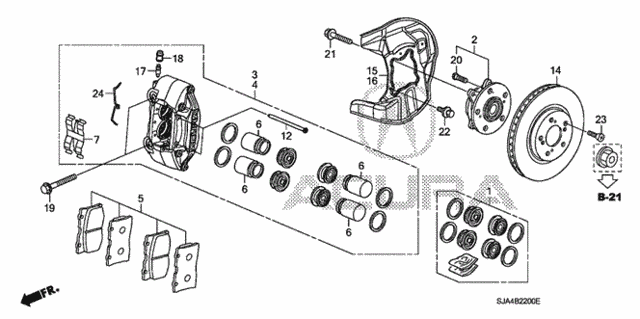 Front Brake for 2011 Acura RL #0