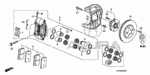 1463SJA010 - : Caliper Set, Front for Acura: RL Image