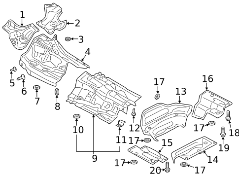 Heat Shields for 2022 Audi S7 Sportback #0