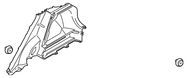 2020-2025 Hyundai Venue Lower Quarter Trim 85740-K2000-NNB | OEM