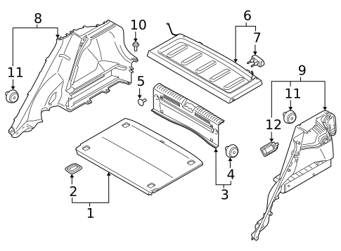 Interior Trim - Rear Body for 2020 Hyundai Venue #0