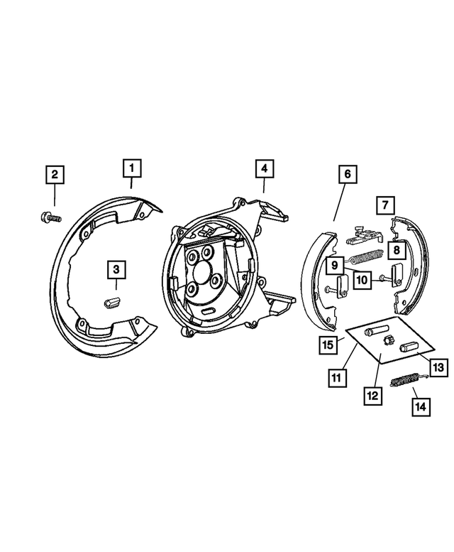 4723981 - Parking Brake: Rear Brake Dust Shield To Adapter Screw for Mopar Image