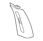 LK52TL2AE - Body: Center Pillar Trim for Chrysler: 300M, Concorde, LHS | Dodge: Intrepid Image