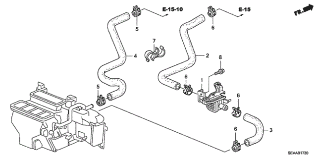 Water Valve for 2008 Acura TSX #0