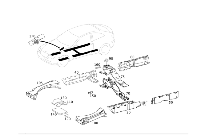 2038212589 - Electrical System: Duct for Mercedes-Benz Image image