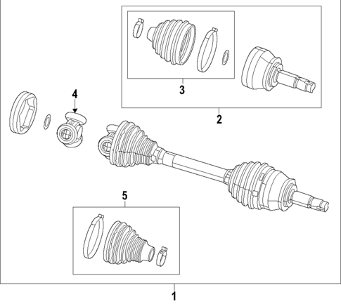 Axle Shafts & Joints for 2021 Fiat 500X #0