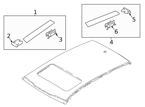 Exterior Trim - Roof for 2022 Kia Niro #0