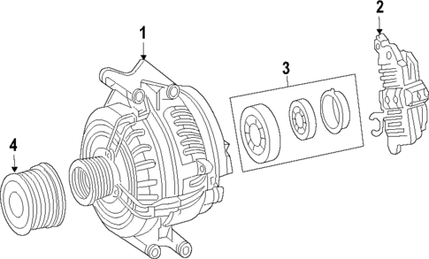 Alternator for 2008 Mercedes-Benz C350 #0