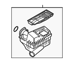 1K0129607AG - : Air Cleaner Assembly for Volkswagen Image