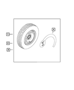 68427540AA - Wheels: Temporary Spare Tire Warning Label for Dodge: Hornet | Fiat: 500X | Jeep: Renegade Image