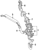 FOCZ9600C - Engine: Air Cleaner Assembly for Ford: Escort | Mercury: Tracer Image