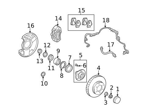 Front Brakes for 2006 Toyota Tundra #1
