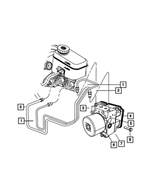 52129153AF - Brakes: Master Cylinder To Hcu Tube Assembly, Brake for Mopar Image