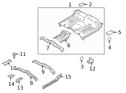 Floor - Cab for 2022 Nissan TITAN #0