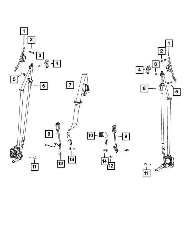 5ZN28SD4AF - : Buckle Assembly-S/Belt Buckle Assembly for Mopar Image