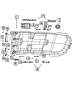 1MS50HDAAA - Interior Trim: Visor, Left for Dodge: Journey Image