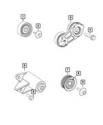68483661AA - Cooling: Idler Pulley for Mopar Image