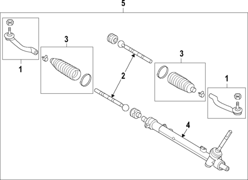 Steering Gear & Linkage for 2014 Nissan Rogue Select #1