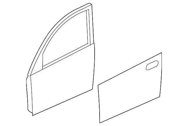 Yページ 2017-2023 Mazda CX-9 Rear Right Passenger Side Door Shell Panel