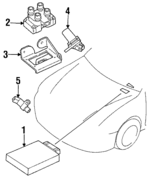 XU2Z12A650ASA - Electrical: PCM for Ford: Escort | Mercury: Tracer Image