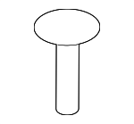 904670704923 - Body: Storage Compartment Clip for Toyota: Avalon, Crown Signia, Grand Highlander, Mirai, Prius, Prius AWD-e Image