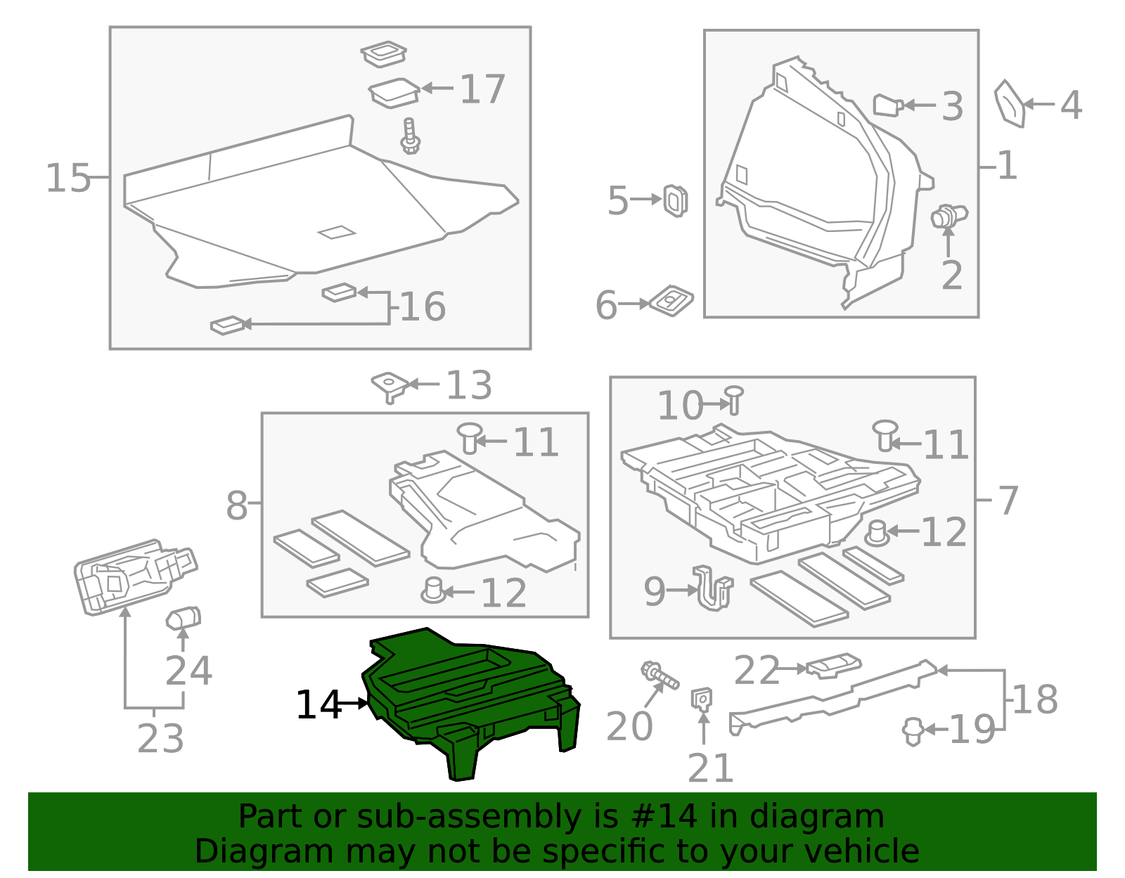 64993-47140 - High-Quality Trunk Floor Storage Box for AutoNation Parts
