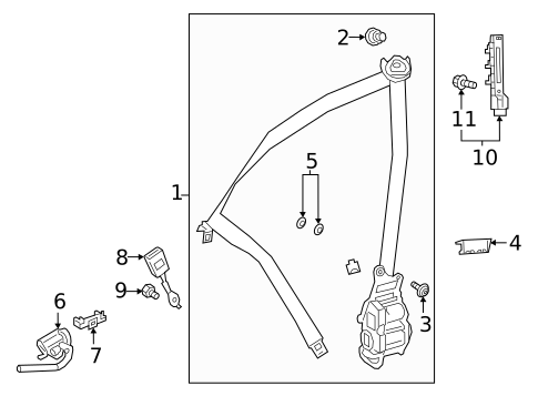 Seat Belt for 2021 Mercedes-Benz AMG GT 63 S #0