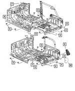 55397397AB - Body Sheet Metal Except Doors: Foam Seal for Jeep: Wrangler, Wrangler JK Image