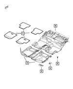 1UB82DX9AF - : Front Floor Carpet, Right for Mopar Image