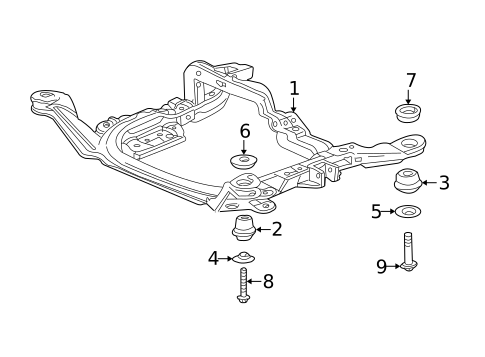 Suspension Mounting for 2007 Buick Rendezvous #0