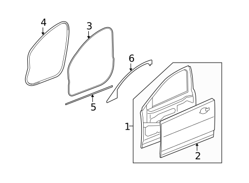 Door & Components for 2015 Jaguar XF #1