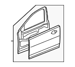 C2Z2060 - Body: Door Shell for Jaguar Image
