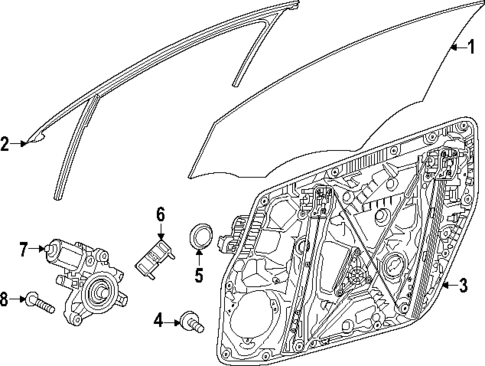 Front Door for 2024 Mercedes-Benz EQB 300 #1