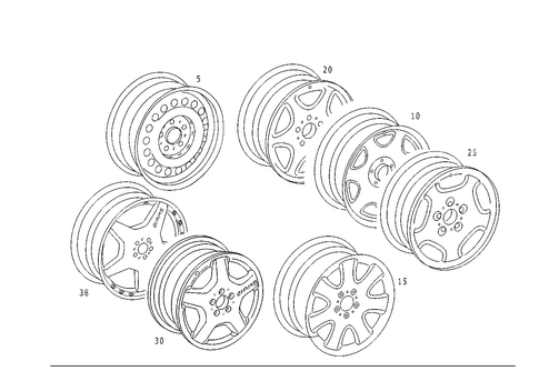 Wheels for 2002 Mercedes-Benz CLK430 #1