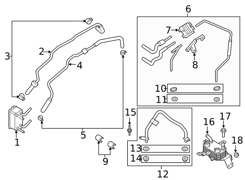 Trans Oil Cooler for 2018 Ford Fusion #0