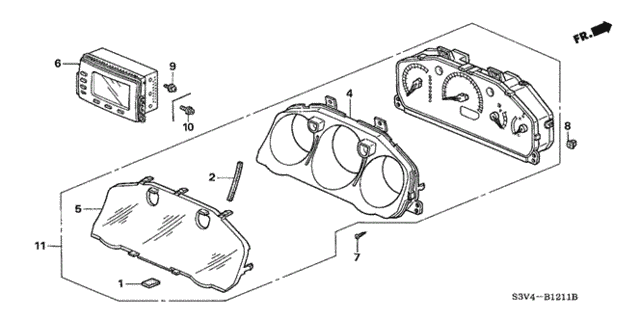 Meter Components (2) for 2004 Acura MDX #0