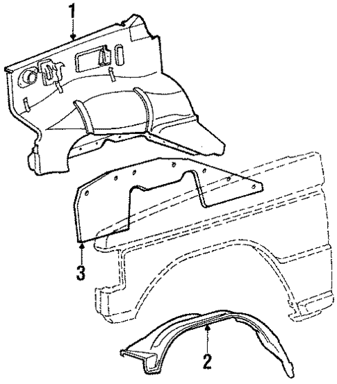 Inner Components for 1985 Mitsubishi Montero #1