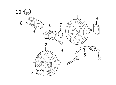 Master Cylinder - Components On Dash Panel for 2008 Volvo XC70 #0