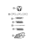 68633328AA - : Ram 1500 Nameplate, Right for Mopar Image