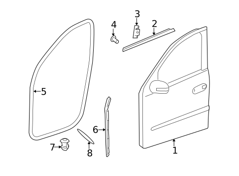 Door & Components for 2010 Mercedes-Benz GL350 #0